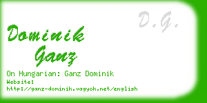 dominik ganz business card
